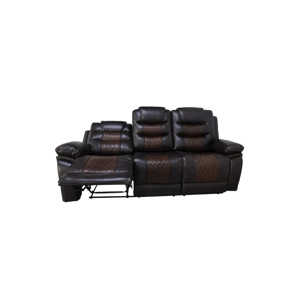 Nikko Sofa W/Pwr Fr-Brown