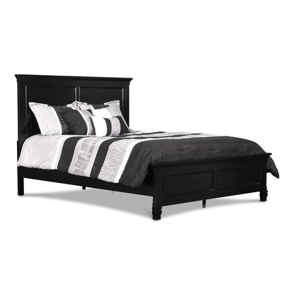 Tamarack 4-Piece Wood Queen Bedroom Set with Nightstand in Black