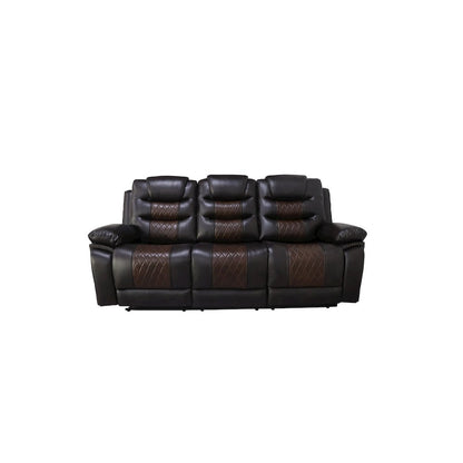 Nikko Sofa W/Pwr Fr-Brown