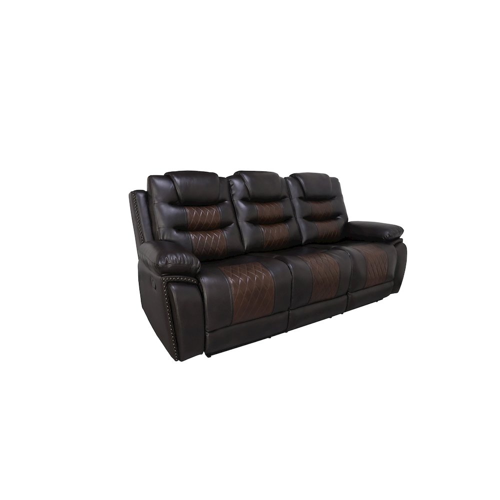 Nikko Sofa W/Pwr Fr-Brown