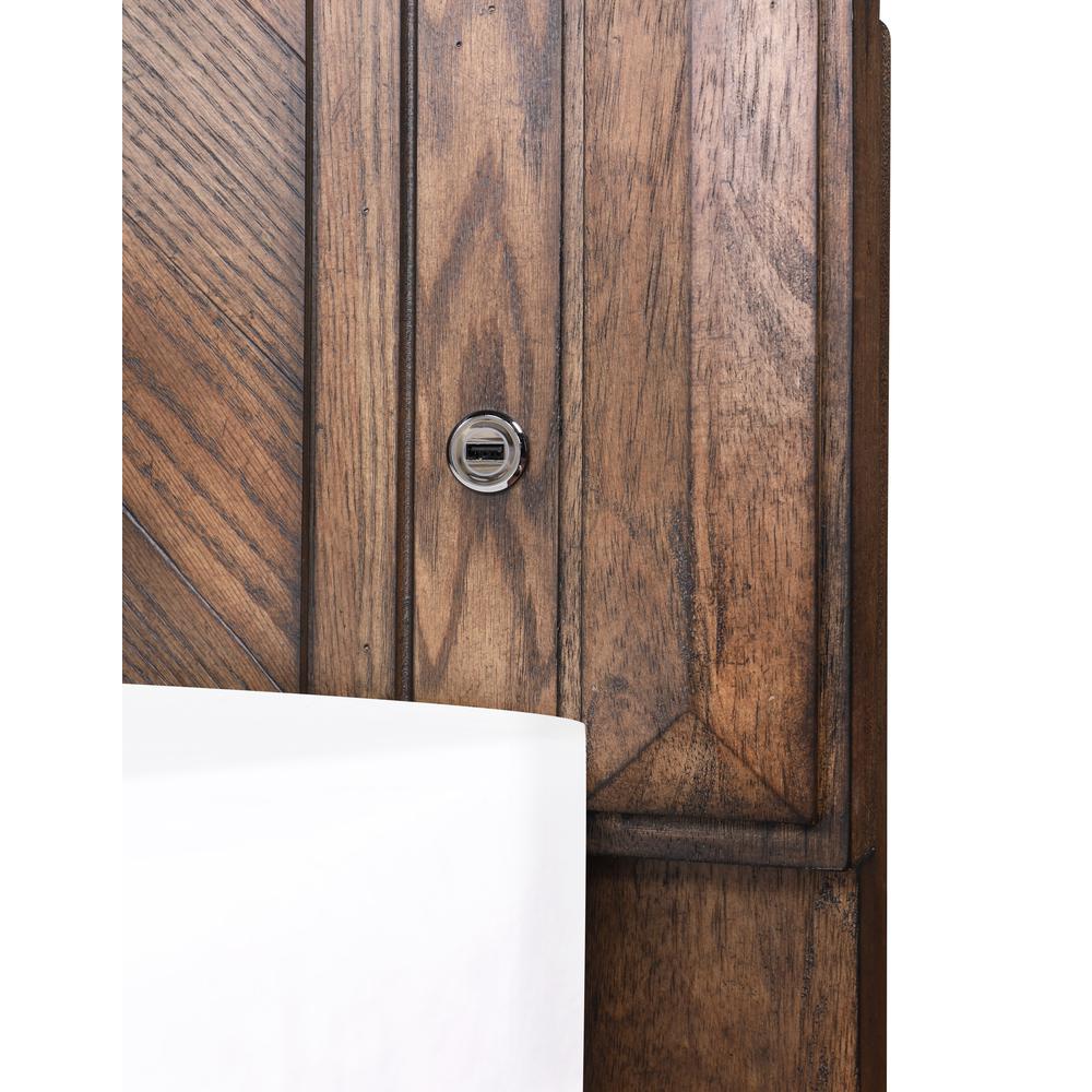 Furniture Mar Vista 6/0 Solid Wood Cal King Bed in Brushed Walnut