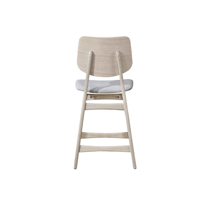 Oscar Wood Counter Chair in White Ash/Gray (Set of 6)