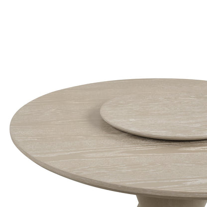 Gwendolyn 5-Pc Wood Round Dining Set w Chairs in Taupe