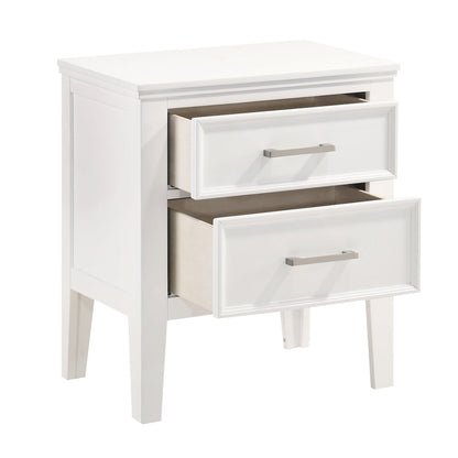 Andover 3-Pc Wood Bedroom Set with Chest in White