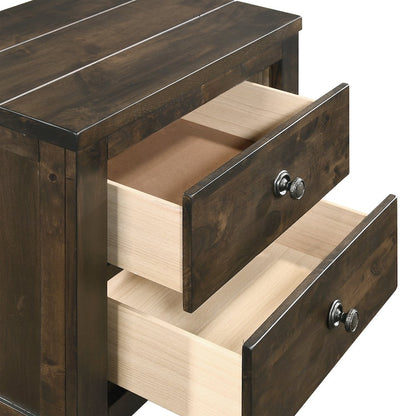 Blue Ridge 3-Piece Wood Chest with 2 Nightstands in Gray