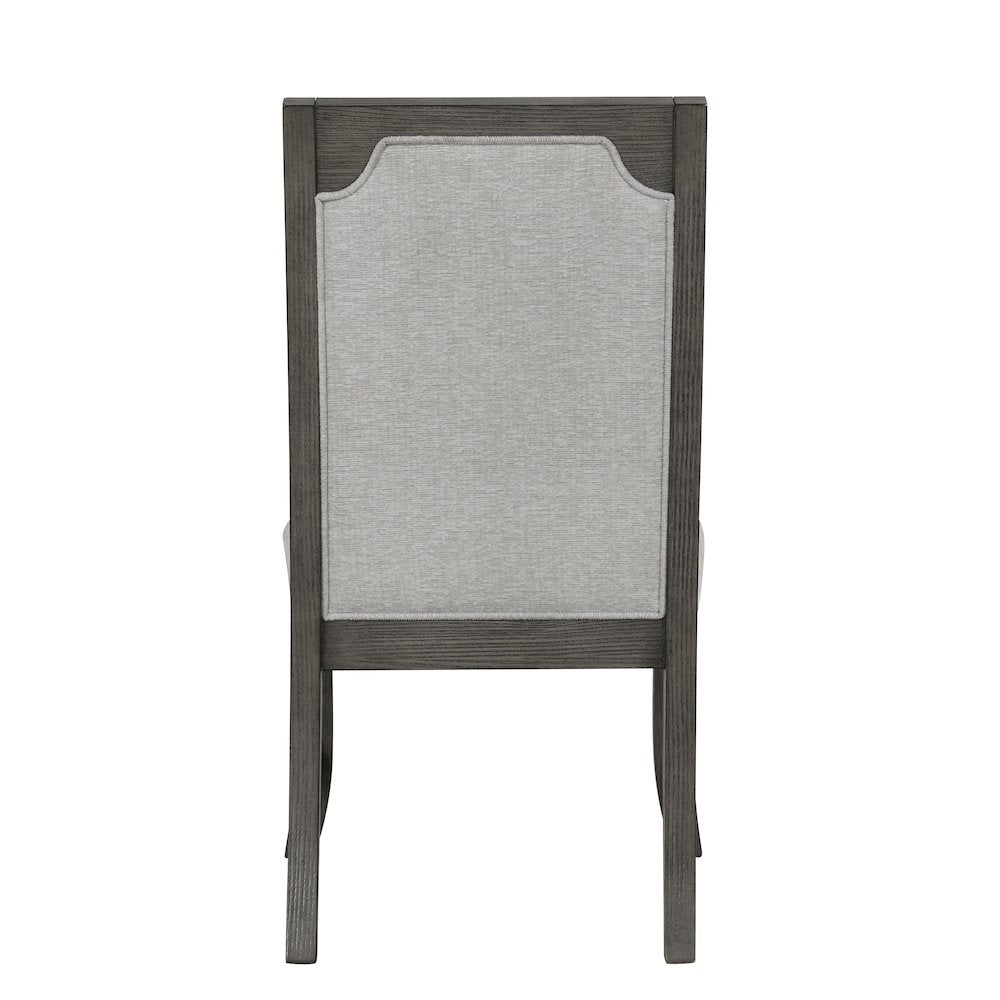 New Classic Furniture Lisbon 5-Piece Wood Rectangle Dining Set in Gray