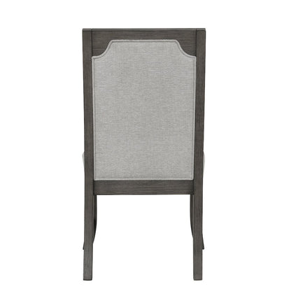New Classic Furniture Lisbon 5-Piece Wood Rectangle Dining Set in Gray