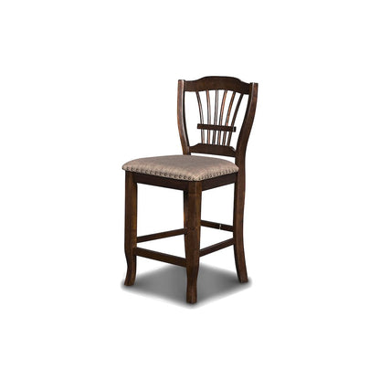 Bixby Wood Counter Chair in Espresso Brown (Set of 6)