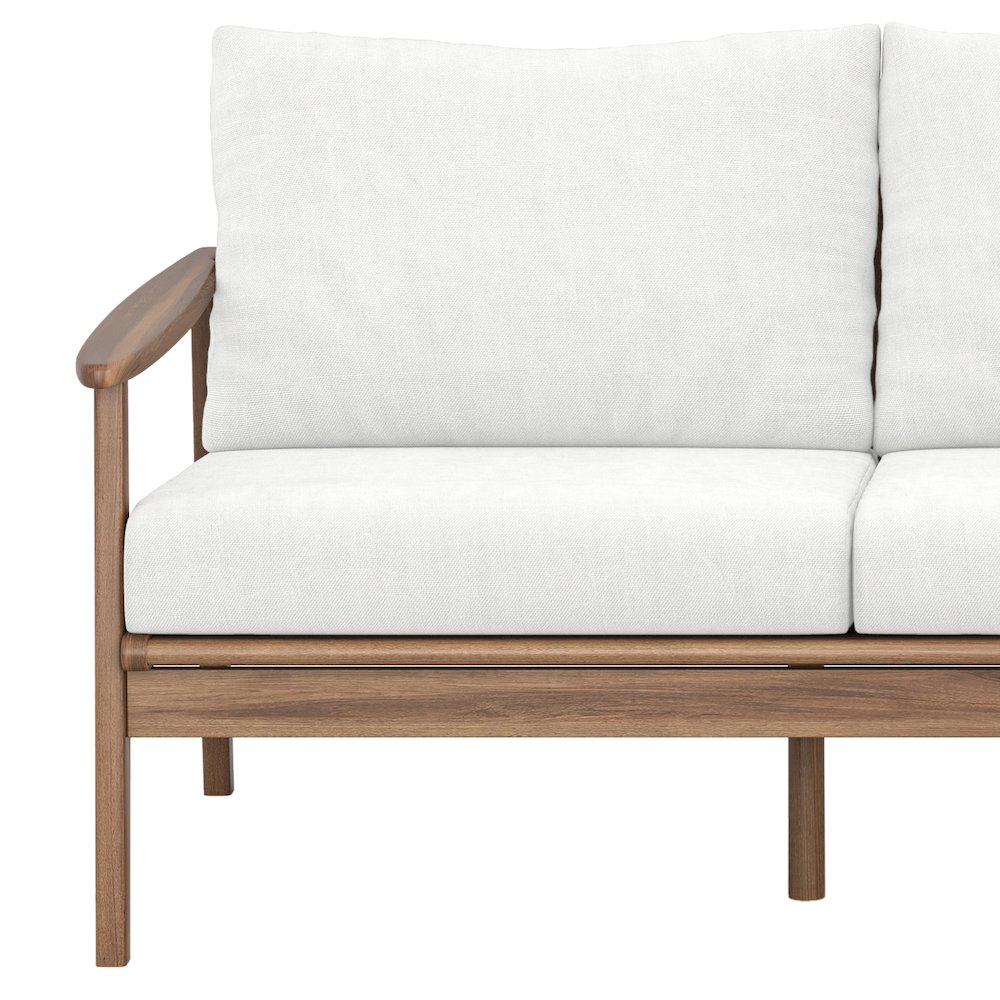 Ashton Wood/Fabric Patio Sofa in Natural