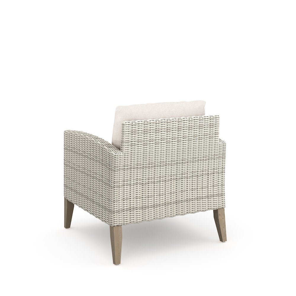 Carezza 5-Piece Wood Patio Conversation Set, Taupe
