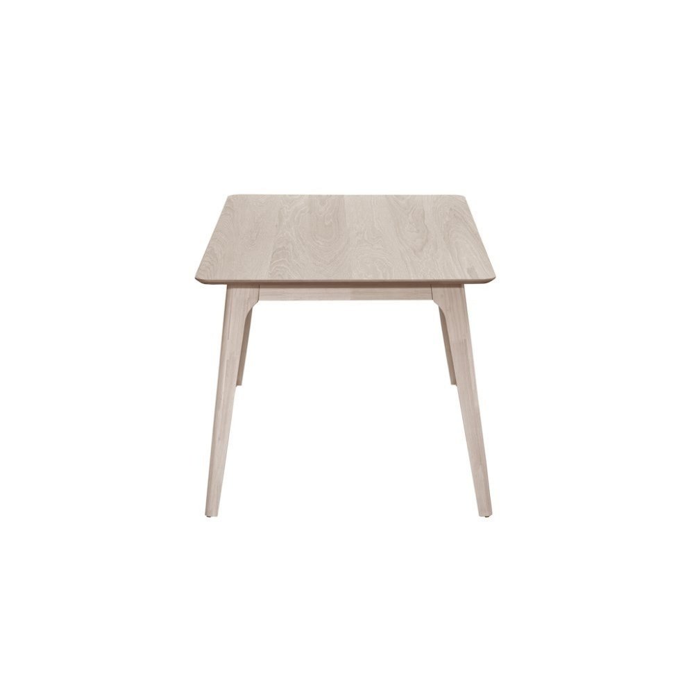 White Ash 60" Rectangle Wood Dining Table, Mid-Century Modern