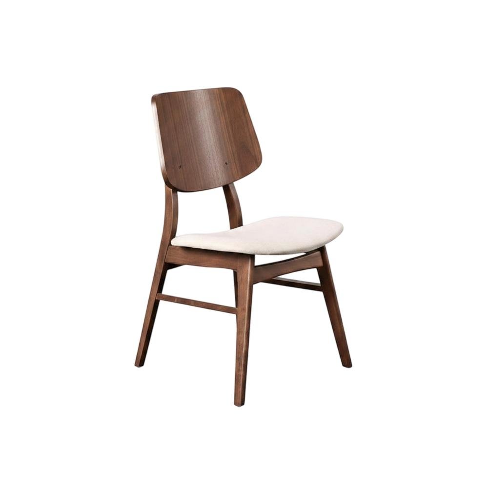 Solid Wood Walnut Dining Chairs for Kitchen and Dining Room Table, Set of 6