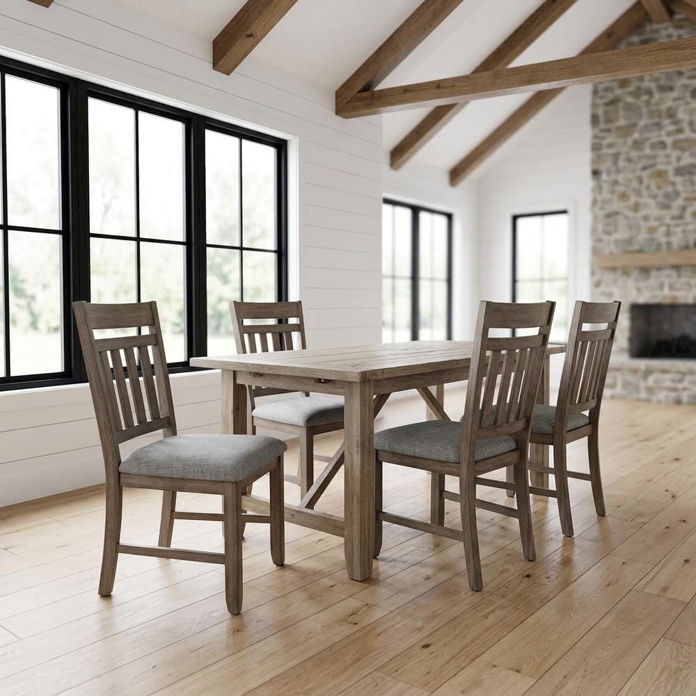 Solid Wood Dining Chairs, 300 lb Capacity, Walnut, Set of 4