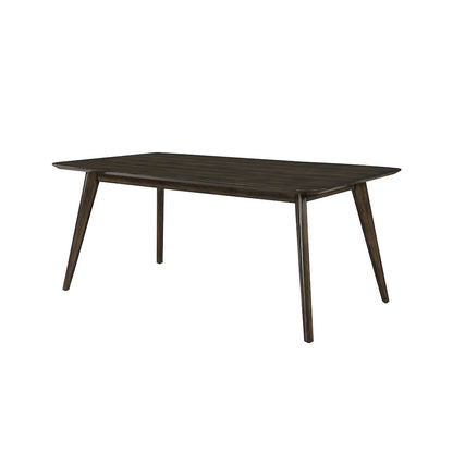 Rex 7-Piece Wood Rectangle Dining Set, Walnut