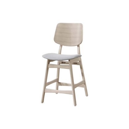 Oscar Wood Counter Chair in White Ash/Gray (Set of 6)