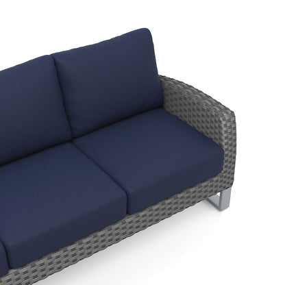 Fiji 4 Pc Set-Sofa, 2 Chairs, Coffee Table-Blue