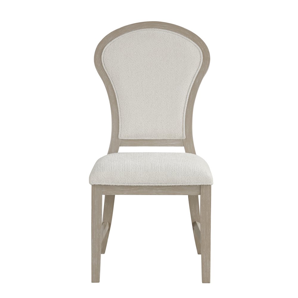 Gwendolyn 7-Pc Wood Oval Dining Set with 6-Chair in Taupe