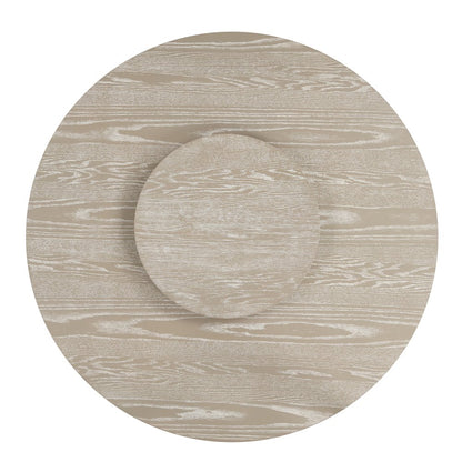Gwendolyn 5-Pc Wood Round Dining Set w Chairs in Taupe