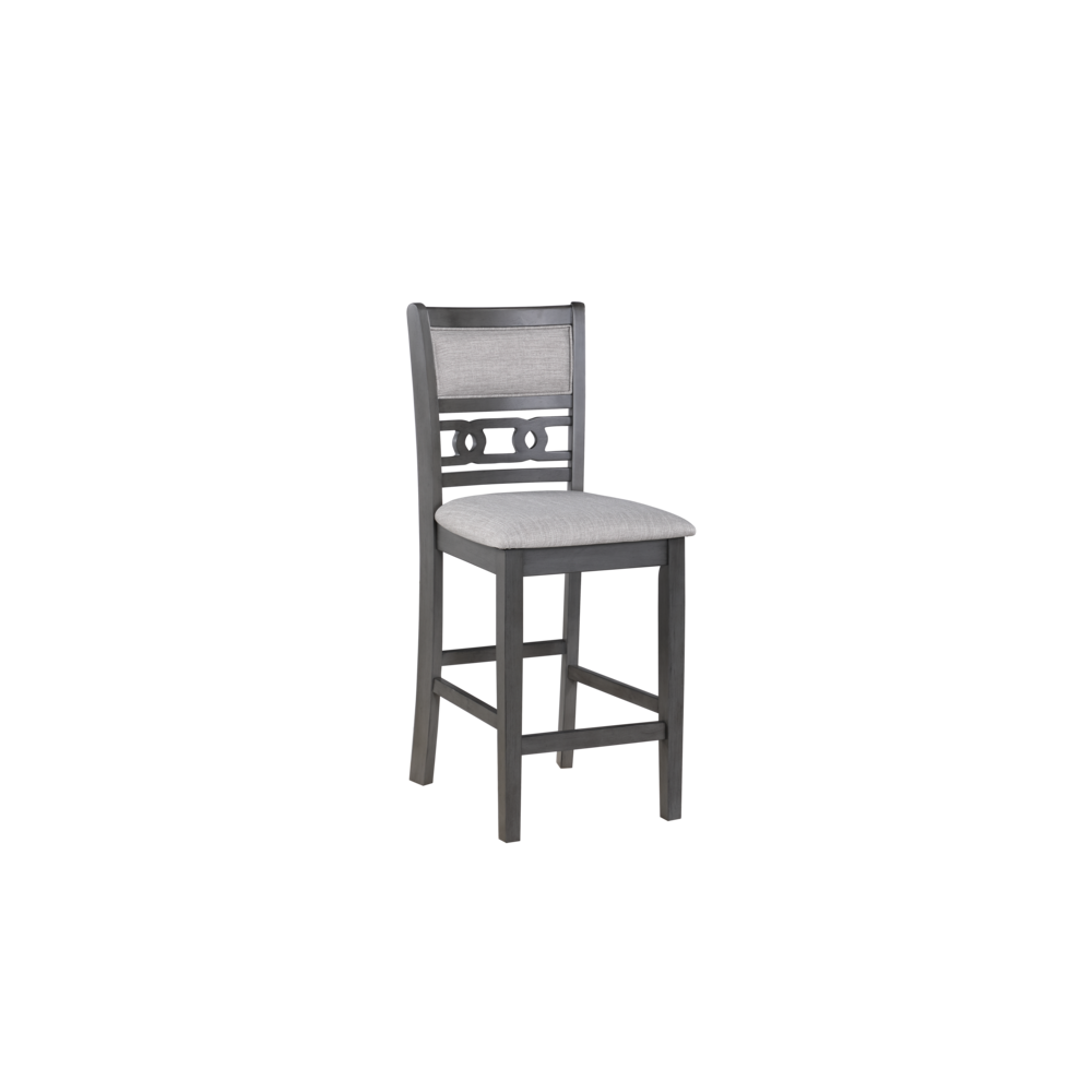Furniture Gia 5-Piece Transitional Wood Dining Set in Gray
