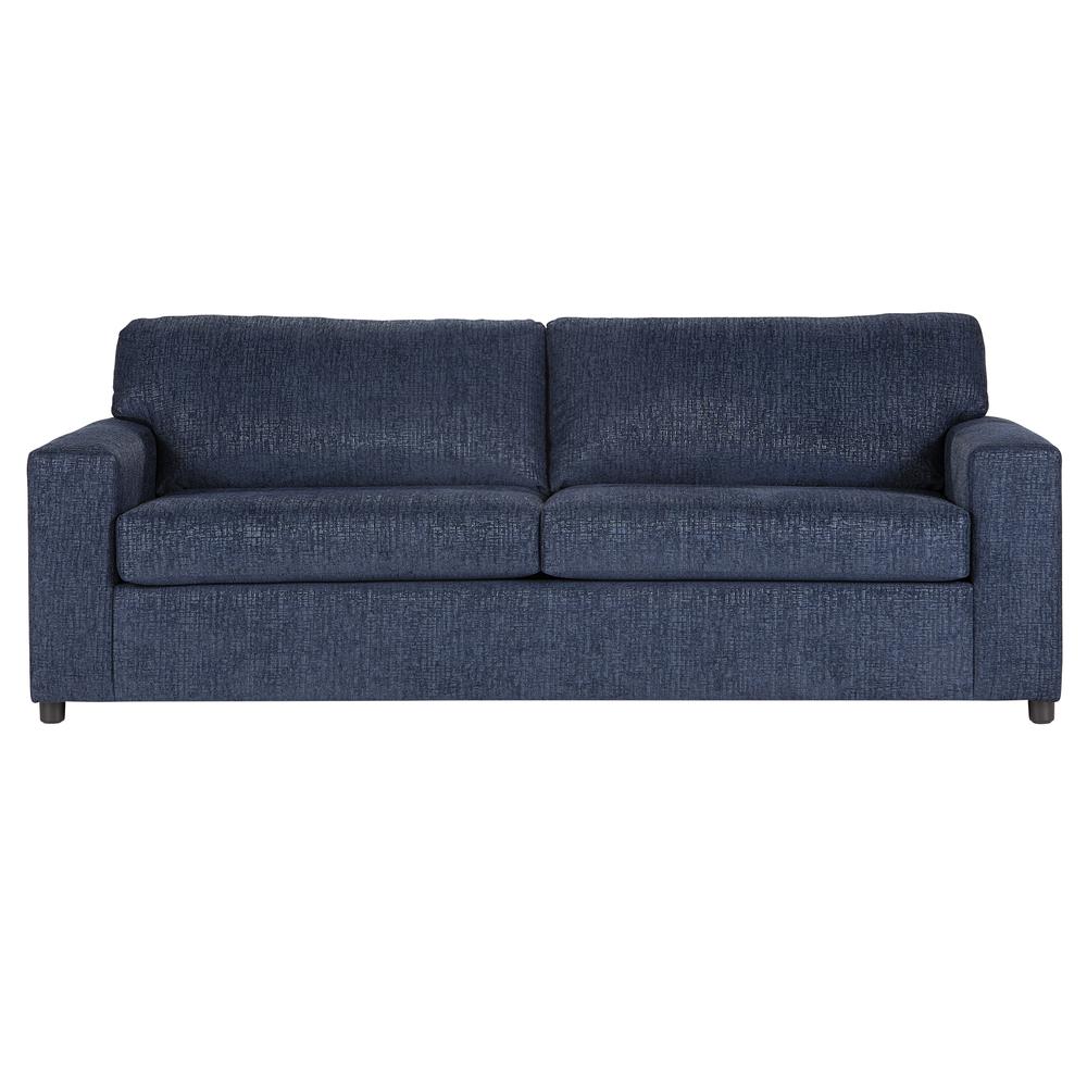 Kylo Blue Polyester Fabric Sofa Couch