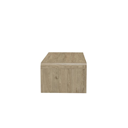 Mara 3-Piece 47 in. Natural Rectangular Wood Coffee Table with 2 End Tables