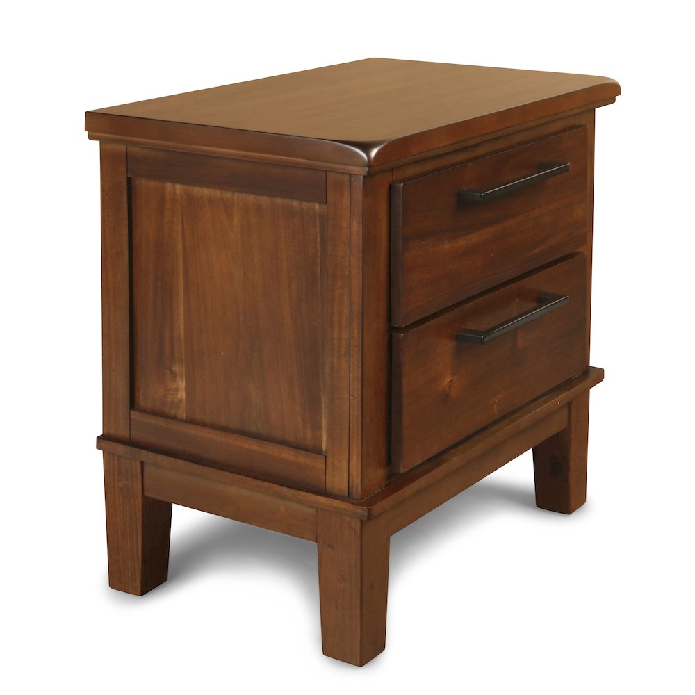 Cagney 3-Pc Wood Bedroom Set with Chest in Chestnut