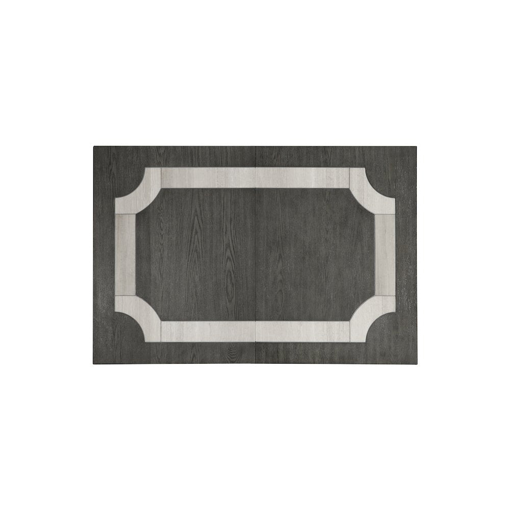 New Classic Furniture Lisbon 5-Piece Wood Rectangle Dining Set in Gray