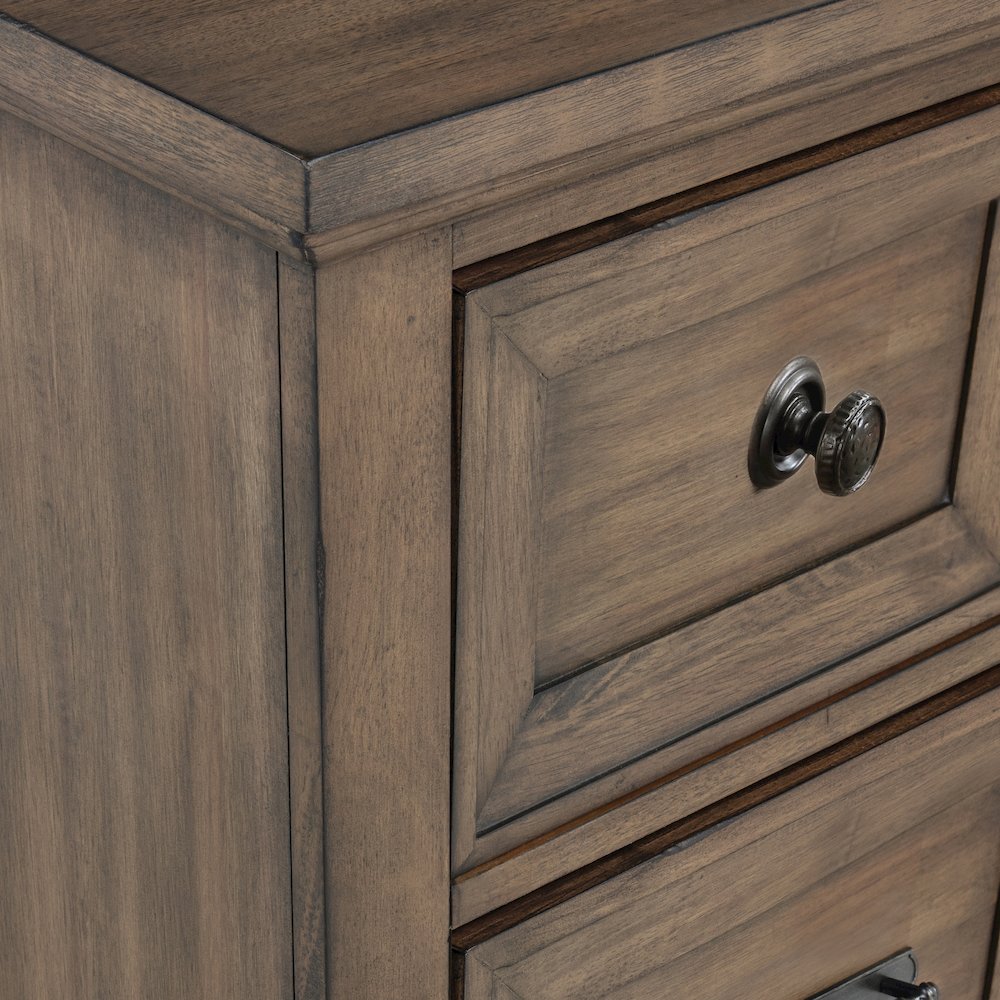 Mariana Wood 9-Drawer Dresser, Vintage Mocha