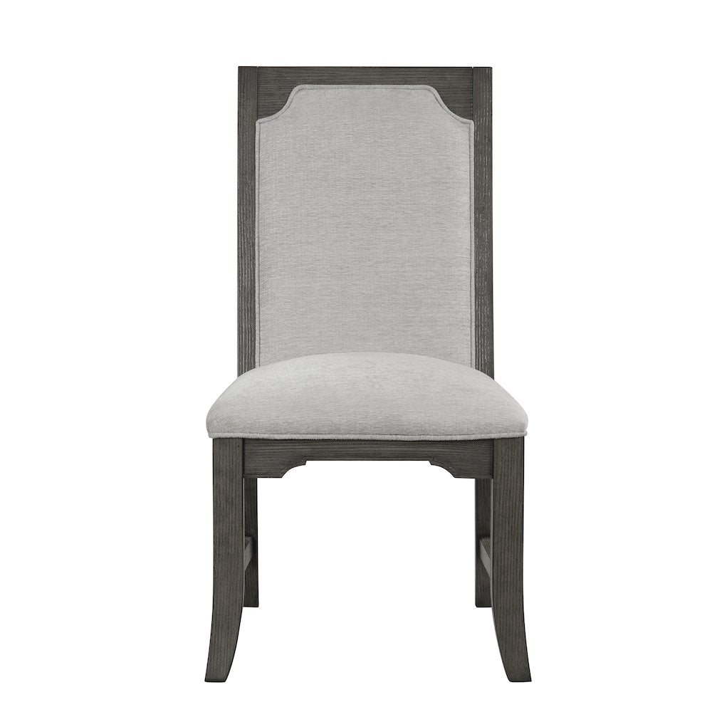 New Classic Furniture Lisbon 5-Piece Wood Rectangle Dining Set in Gray
