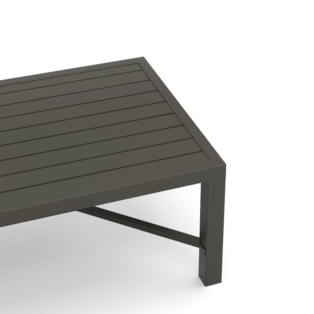 Skye 2 Pc Sofa And Slat Top Coffee Table Set-Gray