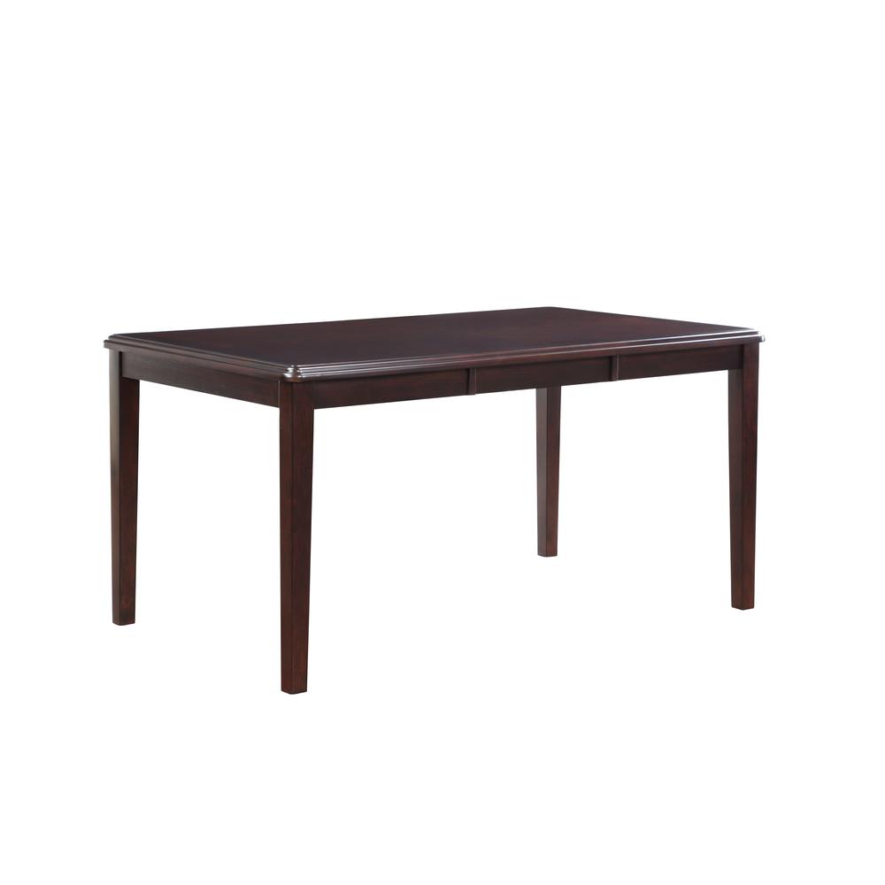 Gia 5-Piece 60" Wood Rectangular Dining Set with 4 Chairs in Ebony