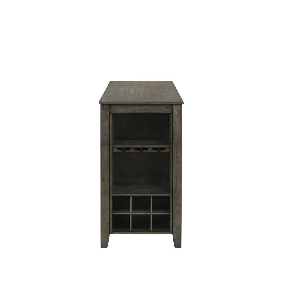 Furniture Churon Solid Wood Gathering Bar Table and 2 Stools - Brown