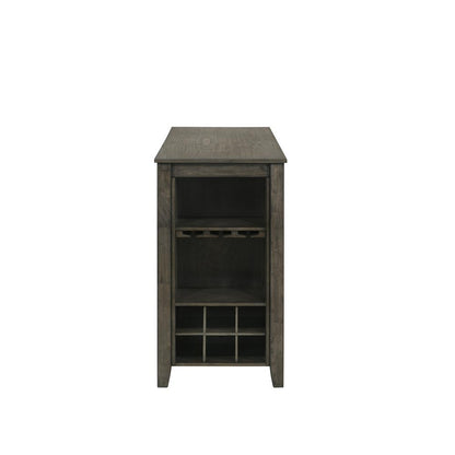 Furniture Churon Solid Wood Gathering Bar Table and 2 Stools - Brown