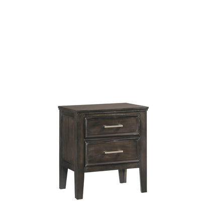 Andover 4-Piece King Wood Bedroom Set with Nightstand in Nutmeg