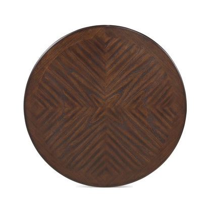Amy 5-Piece Wood Round Counter Set with 4 Chairs in Cherry