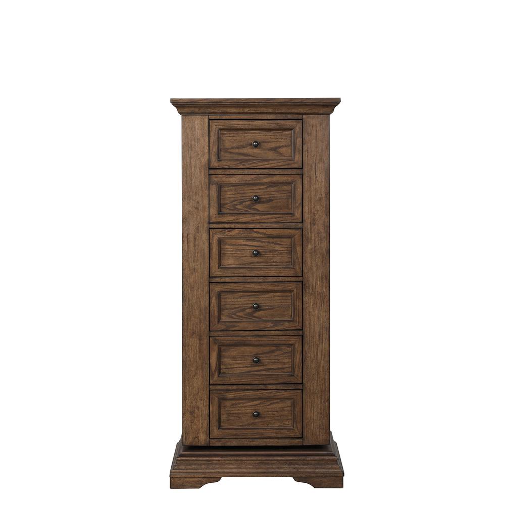 Furniture Mar Vista Solid Wood Swivel Lingerie Chest in Walnut