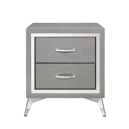 Huxley 3-Pc Wood Bedroom Set with Dresser in Gray
