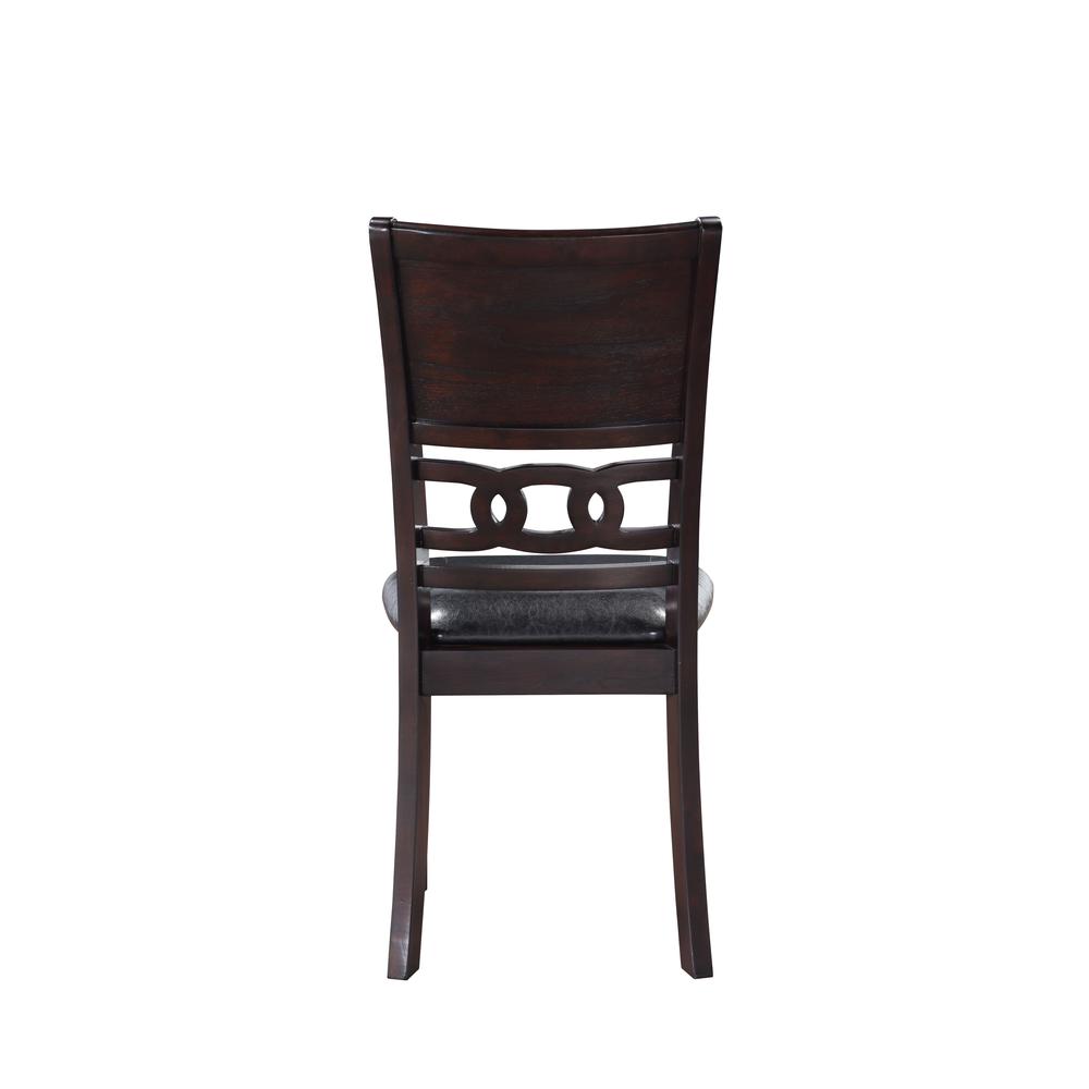 Gia 5-Piece 48" Wood Rectangular Dining Set with 4 Chairs in Ebony
