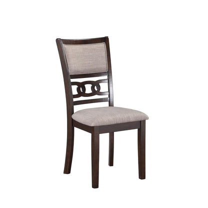 Gia Gray Wood Dining Chair with Fabric Seat (Set of 6)