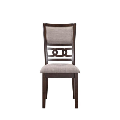 Gia Gray Wood Dining Chair with Fabric Seat (Set of 6)