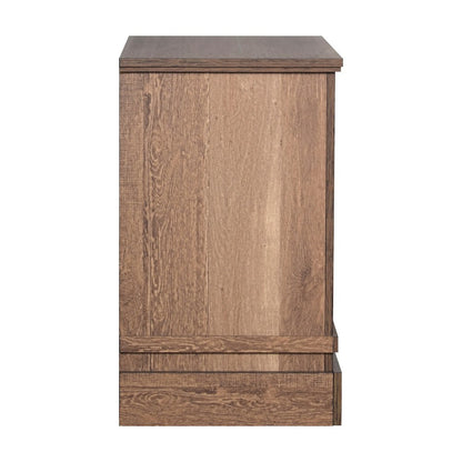 Coventry Hall 5Pc Wood King Bedroom Set, 2 Nightstands in Pecan