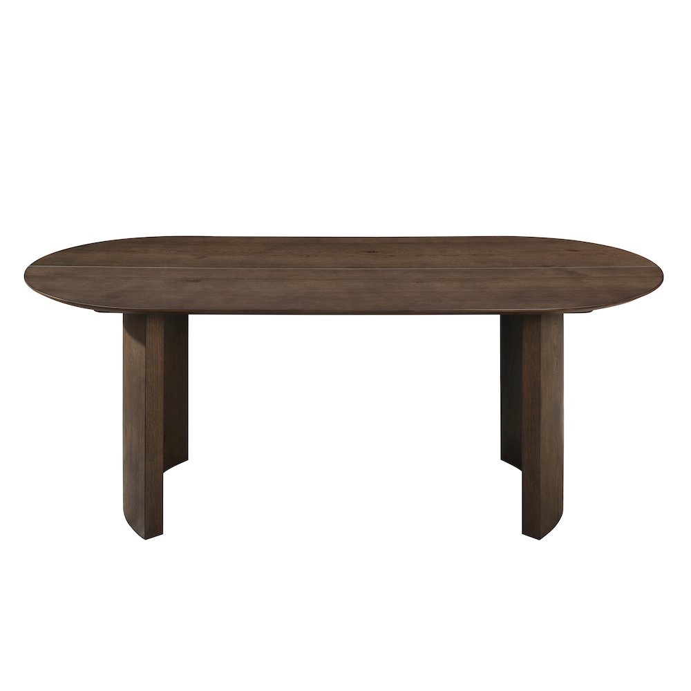 Kody 5-Piece Wood Oval Dining Table Set in Walnut/Green