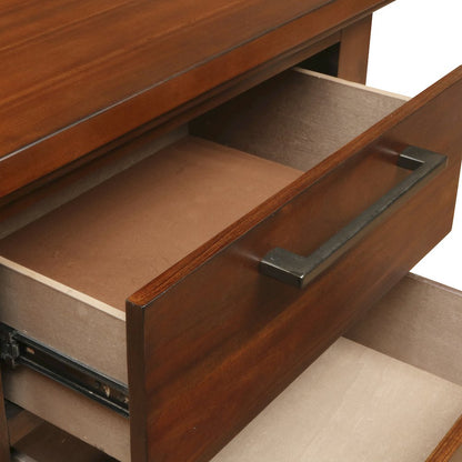 Cagney 3-Pc Wood Bedroom Set with Dresser in Chestnut