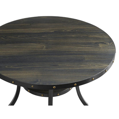 Furniture Crispin Melamine Round Dining Table & 4 Chairs in Natural