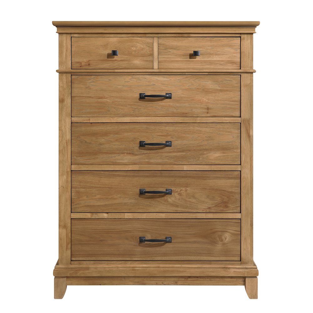 Sunstone 5-Pc Wood King Bedroom Set with Chest in Honey