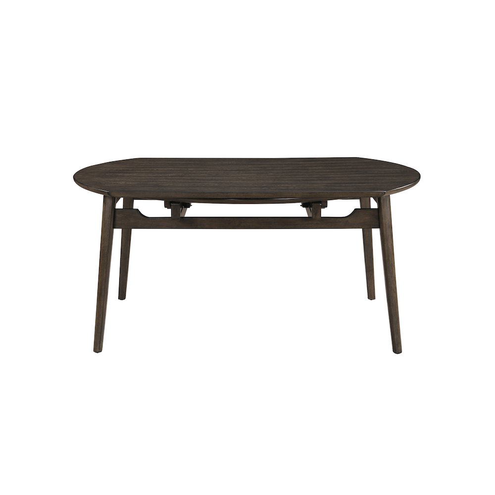 Rex Wood Dining Table with Self-Storing Leaves, Walnut