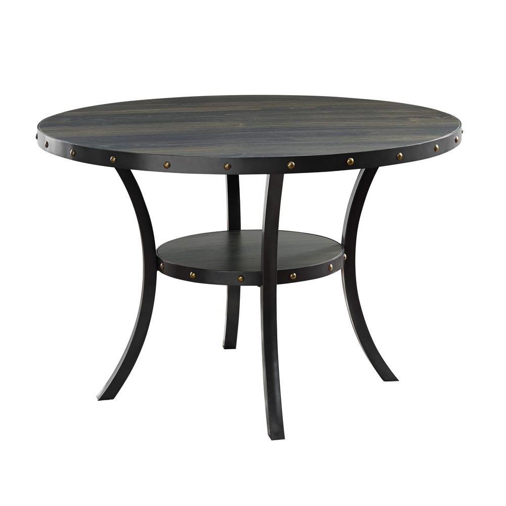 Furniture Crispin Melamine Round Dining Table & 4 Chairs in Natural