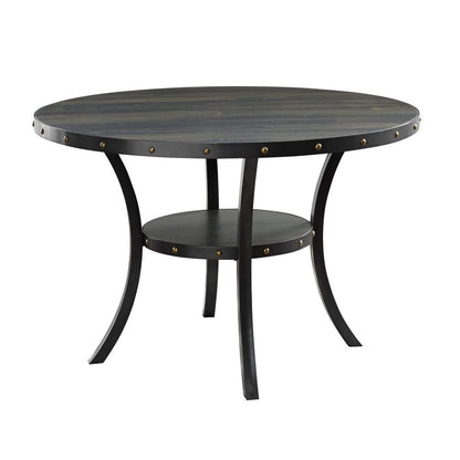 Furniture Crispin Melamine Round Dining Table & 4 Chairs in Natural