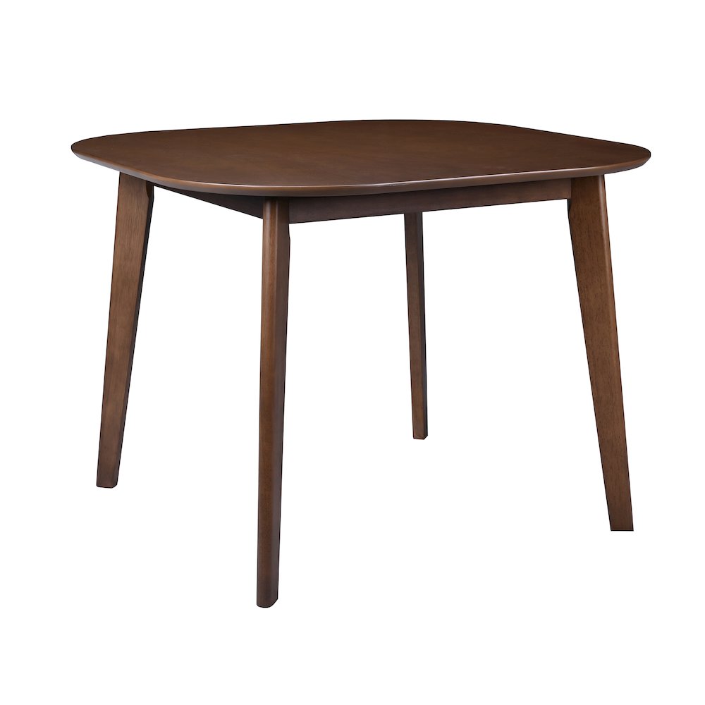 Miller 39" Wood Square Dining Table in Walnut