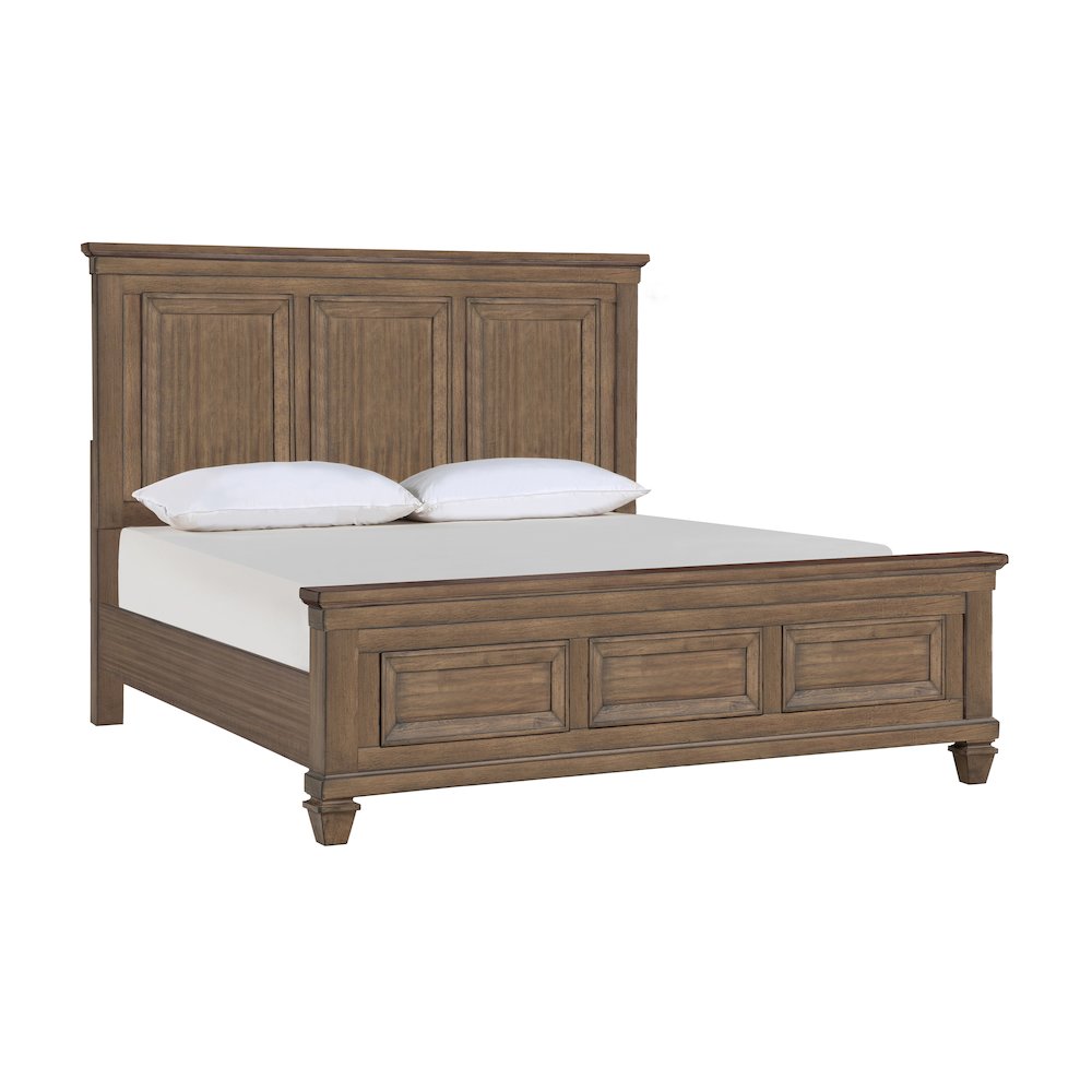 Mariana 4-Piece Wood King Bedroom Set, Nightstand, Mocha